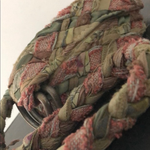 UNIQUE BOHO CLOTH & RIBBON WOVEN BRAIDED BELT - Picture 8 of 10